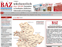 Tablet Screenshot of baz-medien.de